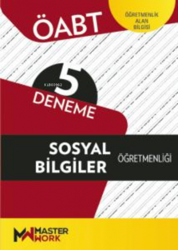 ÖABT - Sosyal Bilgiler Öğretmenliği- 5 Deneme | Kolektif | MasterWork