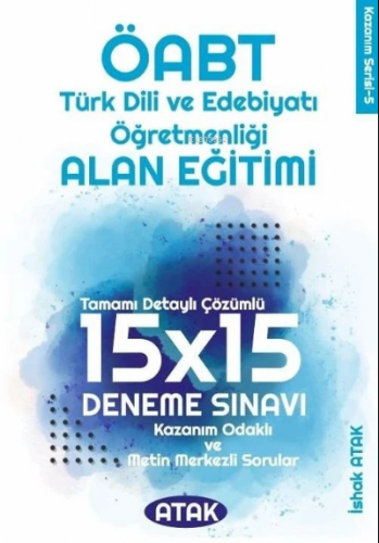 ÖABT Türk Dili Edebiyatı Öğretmenliği Alan Eğitimi 15x15 Deneme Çözüml