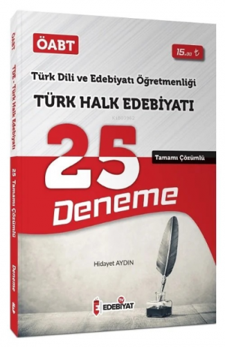 ÖABT Türk Dili Edebiyatı Türk Halk Edebiyatı 25 Deneme Çözümlü | Hiday