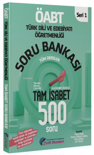 ÖABT Türk Dili ve Edebiyatı Tam İsabet 500 Soru Bankası Çözümlü | Yekt