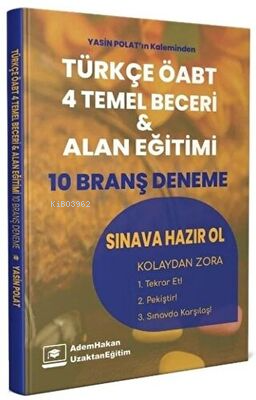 ÖABT Türkçe Dört Temel Beceri ve Alan Eğitimi 10 Deneme | Yasin Polat 