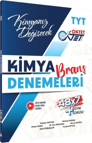 Oktet Yayınları TYT Kimya 48 x 7 Branş Denemeleri | Kubilay Kaptan | O