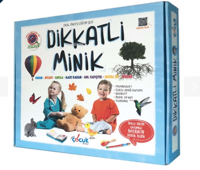 Okul Öncesi Dikkatli Minik Seti 4+ | Kolektif | Dikkat Çocuk Yayınları