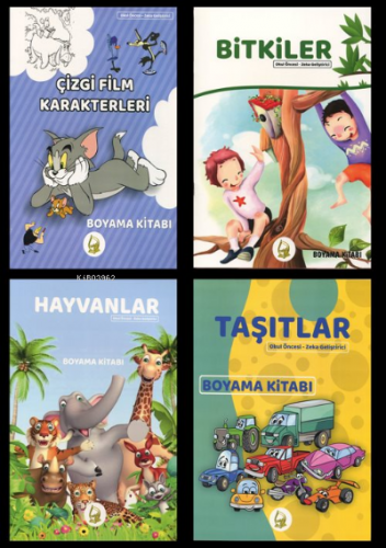 Okul Öncesi Zeka Geliştirici Boyama Seti (4 Kitap) | Kolektif | Sebe Y