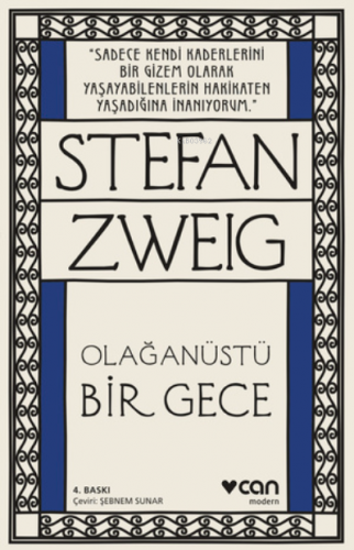 Olağanüstü Bir Gece | Stefan Zweig | Can Yayınları