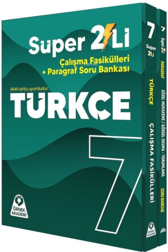 Örnek Akademi 7. Sınıf Süper İkili Türkçe Seti | Kolektif | Örnek Akad