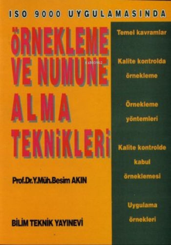 Örnekleme ve Numune Alma Teknikleri | Besim Akın | Bilim Teknik Yayıne