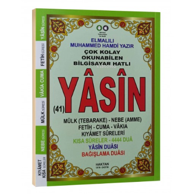 Ortaboy 41 Yasin-i Şerif Yeşil | Kolektif | Haktan Yayınları