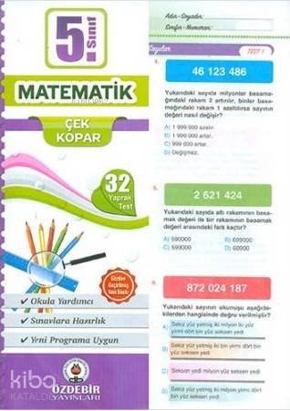 Özdebir 5.Sınıf Poşet Yaprak Test Matematik | Kolektif | Özdebir Yayın