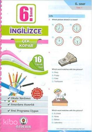 Özdebir 6.Sınıf Poşet Yaprak Test İngilizce | Kolektif | Özdebir Yayın