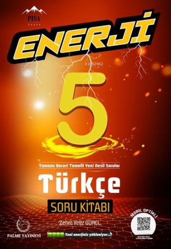 Palme 5.Sınıf Enerji Türkçe Soru Kitabı | Zehra Yeliz Gürel | Palme Ya