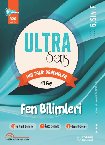 Palme 6. Sınıf Ultra Serisi Fen Bilimleri Haftalık Denemeleri 41 Föy |