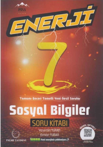 Palme 7.Sınıf Enerji Sosyal Bilgiler Soru Kitabı | Erman Turan | Palme