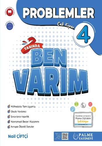 Palme Yayınevi 4.Sınıf Problemler Yanında Ben Varım Soru Kitabı | Nail