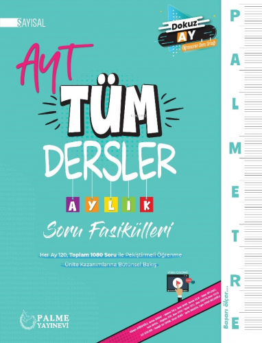 Palmetre Ayt Sayisal Tüm Dersler Aylik Çalişma Fasikülleri | Kolektif 