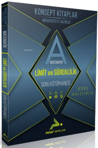 Paraf Yayınları AYT Limit ve Süreklilik Soru Kütüphanesi | Kolektif | 