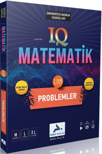 Paraf Yayınları IQ Matematik Problemler 2. Seri Soru Kütüphanesi | Kol