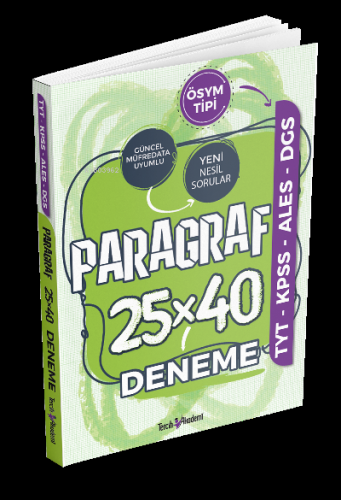 Paragraf 40 Deneme Sınavı | Kolektif | Tercih Akademi