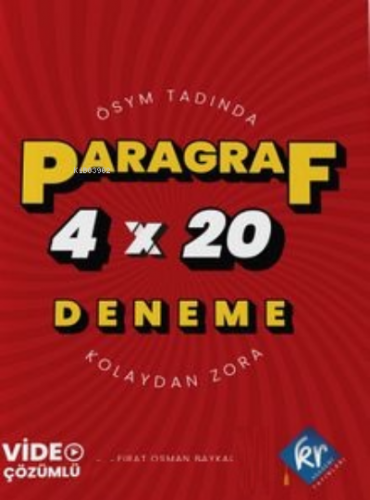 Paragraf;4x20 Deneme Video Çözümlü | Fırat Osman Baykal | KR Akademi