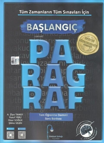 Paragraf Başlangıç Soru Bankası | A. Ziya Tamer | Edebiyat Sokağı Yayı