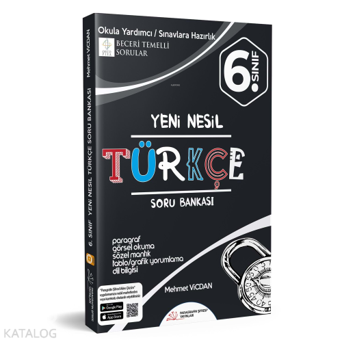 6.Sınıf Türkçe Soru Bankası Paragrafın Şifresi Yayınları | Mehmet Vicd