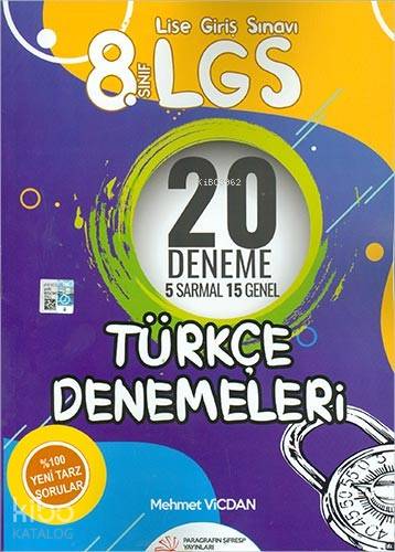 Paragrafın Şifresi Yayınları 8. Sınıf LGS Türkçe Denemeleri 5 Sıralı 1