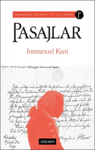 Pasajlar Sosyal Bilimler Dergisi Sayı:6 Eylül | Immanuel Kant | Doğu B