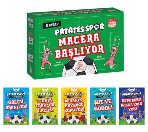 Patatesspor Macera Başlıyor (5 Kitap+Soru Kitapçığı) | Yusuf Asal | Ne