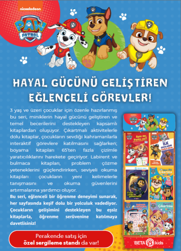 Paw Patrol Stantlı Ürünler (90 Kitap) | Kolektif | Beta Kids