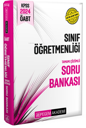 Pegem 2024 KPSS ÖABT Sınıf Öğretmenliği Tamamı Çözümlü Soru Bankası | 