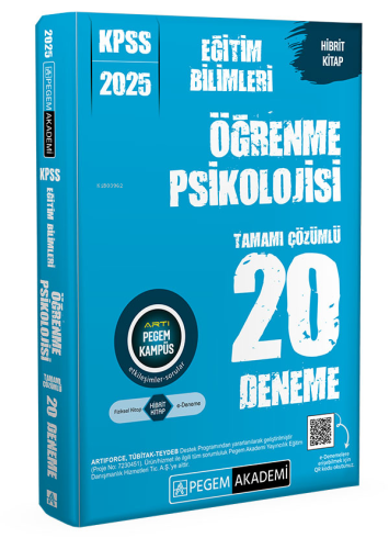 Pegem 2025 KPSS Eğitim Bilimleri Öğrenme Psikolojisi Tamamı Çözümlü 20