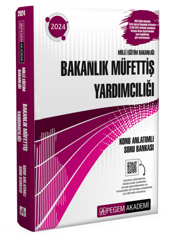 Pegem Akademi 2024 MEB Bakanlık Müfettiş Yardımcılığı Konu Anlatımlı S