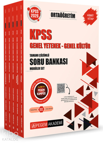 Pegem Akademi Yayıncılık 2026 KPSS Genel Yetenek Genel Kültür Ortaöğre