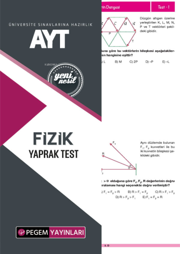 Pegem Akademi Yayıncılık AYT Fizik Yaprak Test | Kolektif | Pegem Akad