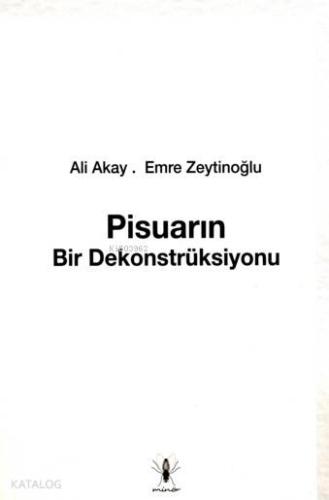 Pisuarın Bir Dekonstrüksiyonu | Ali Akay | Minör