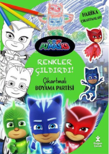 Pjmask Renkler Çıldırdı Çıkartmalı Boyama Partisi | Kolektif | Doğan E