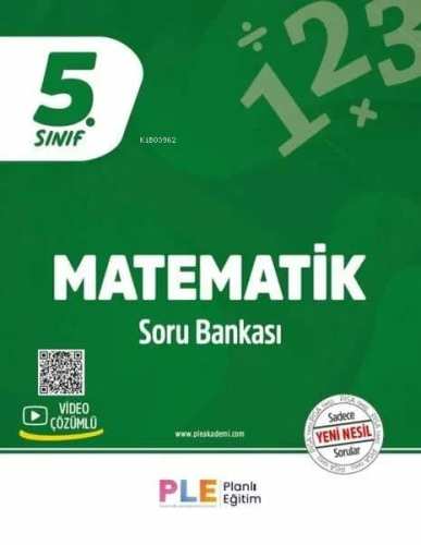 PLE - 5.Sınıf - Matematik - Soru Bankası | Kolektif | Eis Yayınları