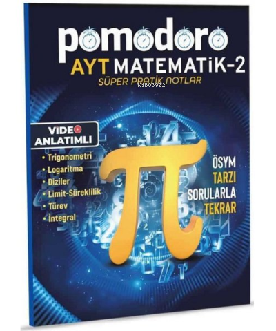 Pomodoro AYT Matematik-2 Konu Soru Süper Pratik Notlar | Kolektif | KR