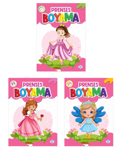 Prenses Boyama Seti (3 Kitap Takım) | Kolektif | Dokuz Çocuk