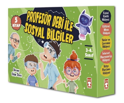 Profesör Debi ile Sosyal Bilgiler Seti - 5 Kitap Takım | Birsen Ekim Ö