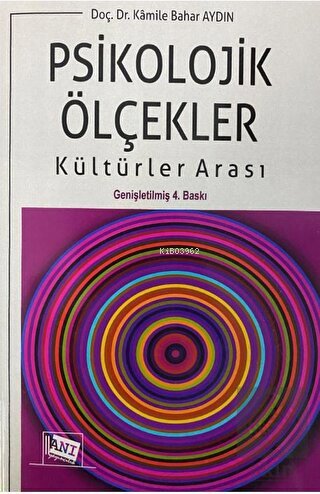 Psikolojik Ölçekler: Kültürler Arası | Kamile Bahar Aydın | Anı Yayınc