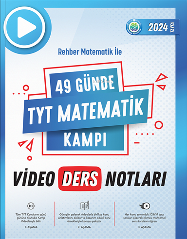 Rehber Matematik 2024 TYT 49 Günde Matematik Kampı Video Ders Notları 