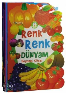 Renk Renk Dünyam Boyama Kitabı - Şekilli Kesim (5 Kitap) | Kolektif | 