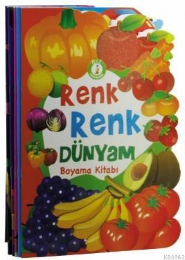 Renk Renk Dünyam Boyama Kitabı - Şekilli Kesim (5 Kitap) | Kolektif | 