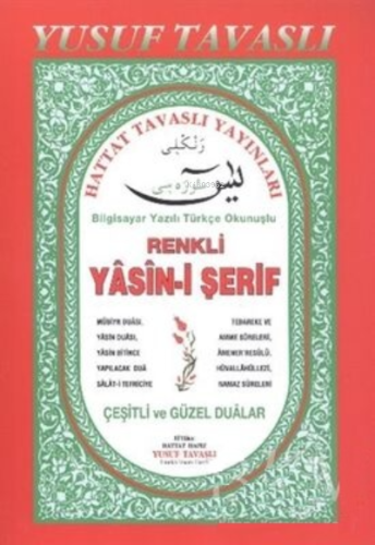 Renkli Yasini Şerif | Yusuf Tavaslı | Tavaslı Yayınları