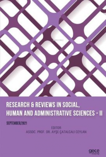 Research and Reviews in Social, Human and Administrative Sciences 2 Se