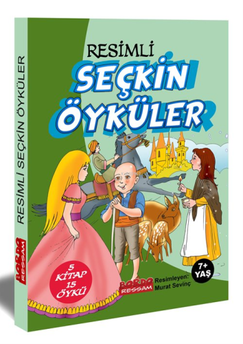 Resimli Seçkin Öyküler 15 Öykü 5 Kitap Set Renkli 7+Yaş | Yusuf Yakup 