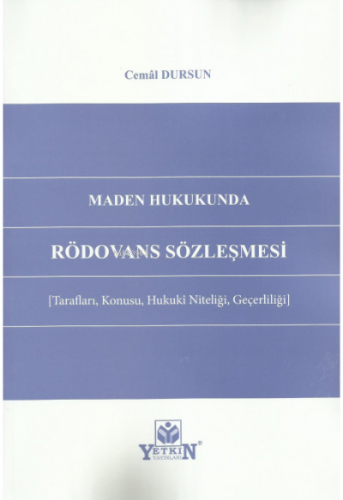 Rödovans Sözleşmesi | Cemal Dursun | Yetkin Yayınları