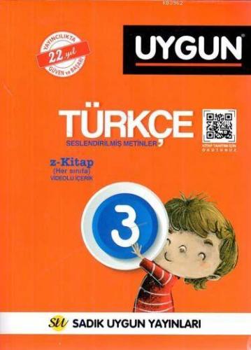 Sadık Uygun Yayınları 3. Sınıf Türkçe Sadık Uygun | Kolektif | Sadık U