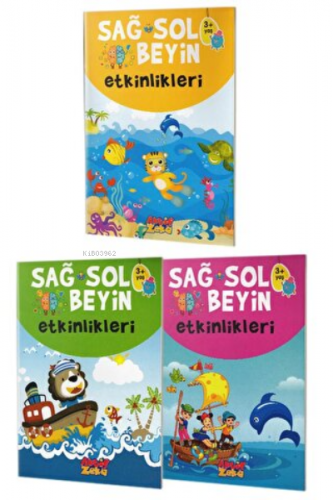 Sağ ve Sol Beyin Etkinlikleri Seti (3+Yaş) | Kolektif | Aktif Zeka Yay